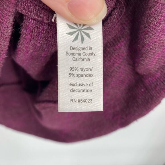 Athleta Split Front Hoodie Active Yoga Athleisure Thumb Hole Sleeve Medium - Picture 4 of 7